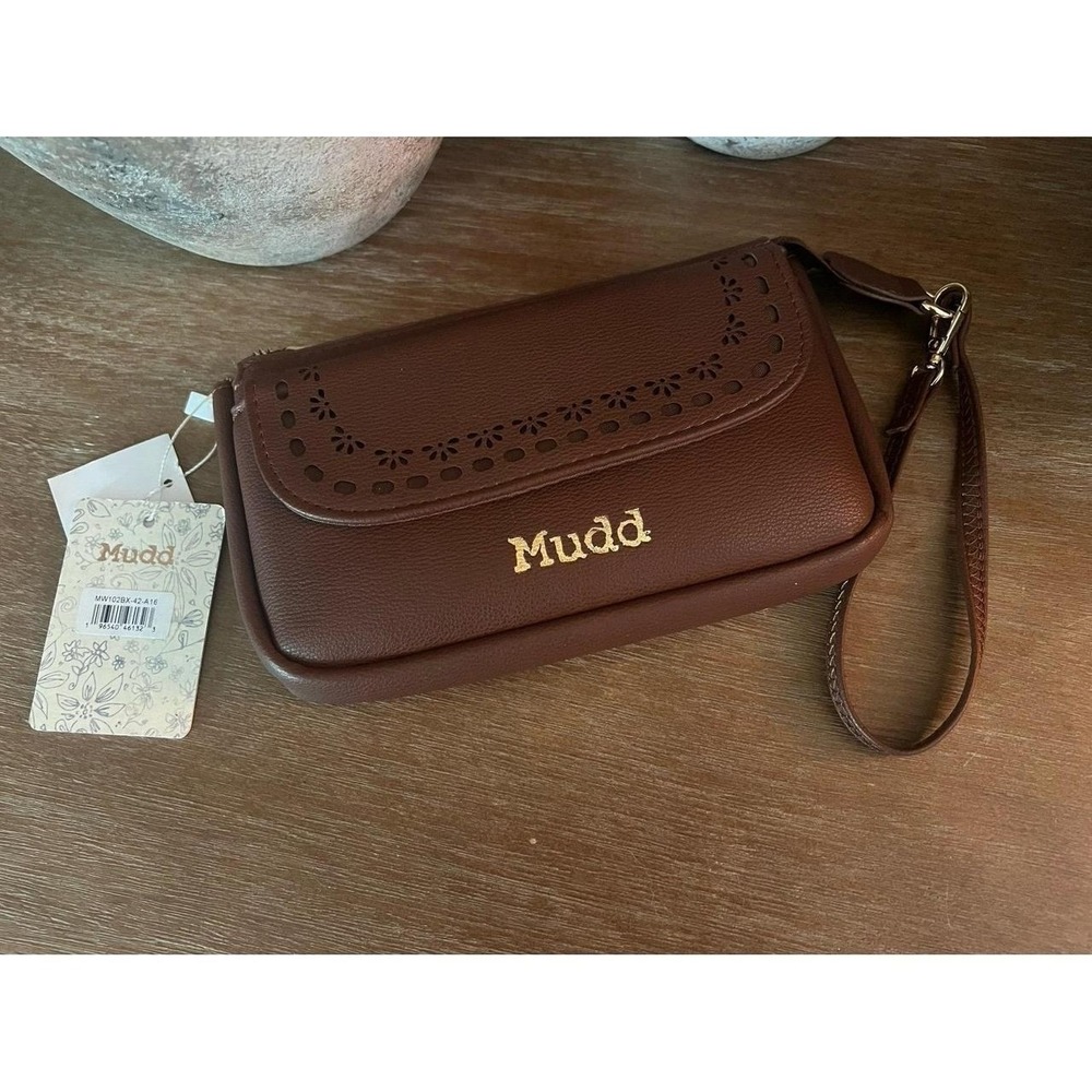 Brand New Mudd Brown Wristlet - New with tags